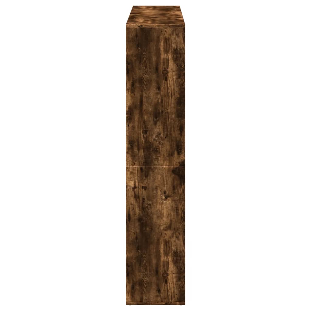 Ormarić za knjige boja dimljenog hrasta 137,5x29x137,5cm drveni