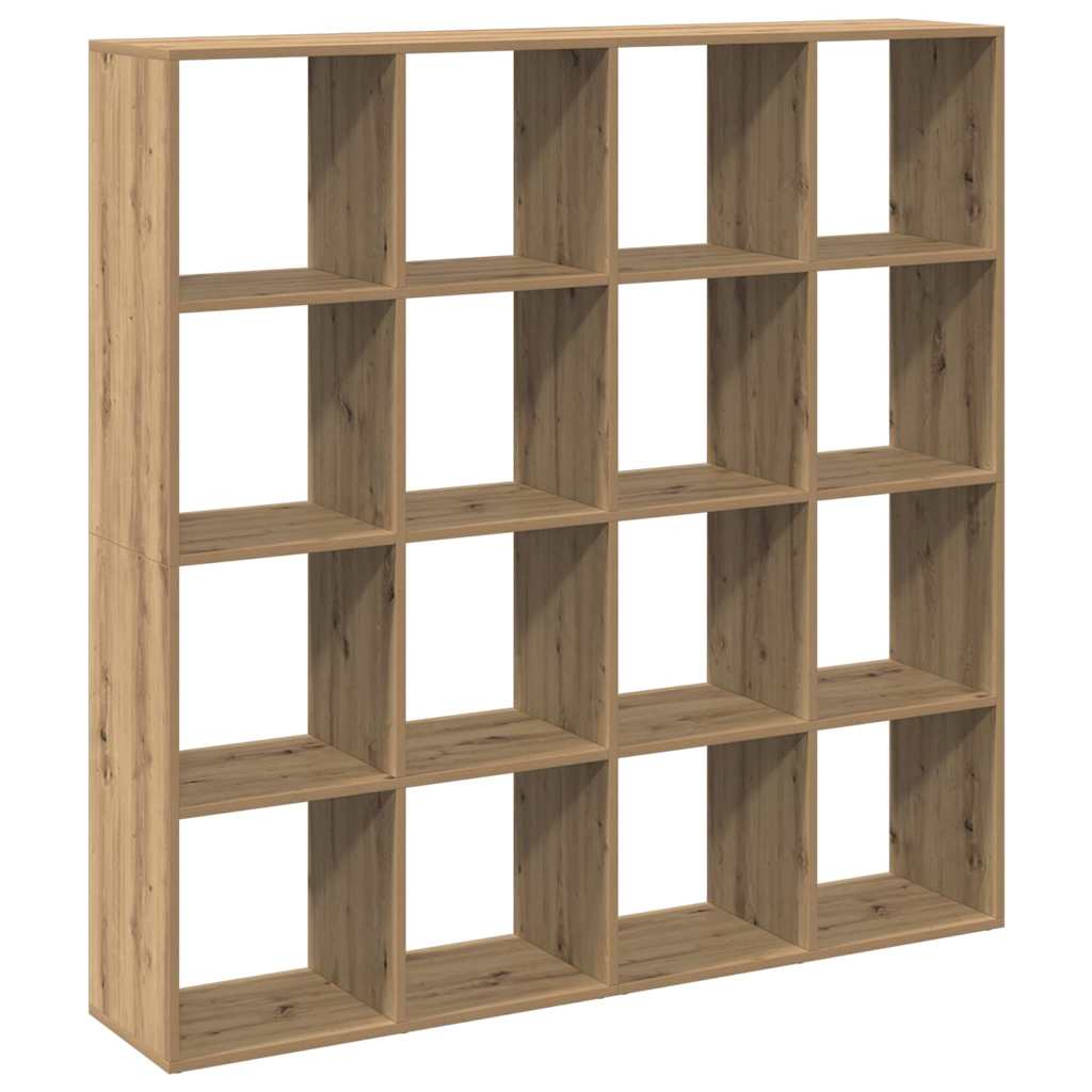 Ormarić z knjige boja hrasta 137,5x29x137,5cm konstruirano drvo