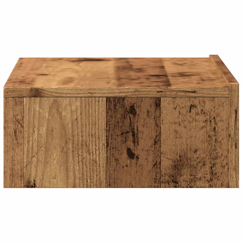2-dijelni TV ormarić s LED svjetlima staro drvo 60x35x15,5 cm