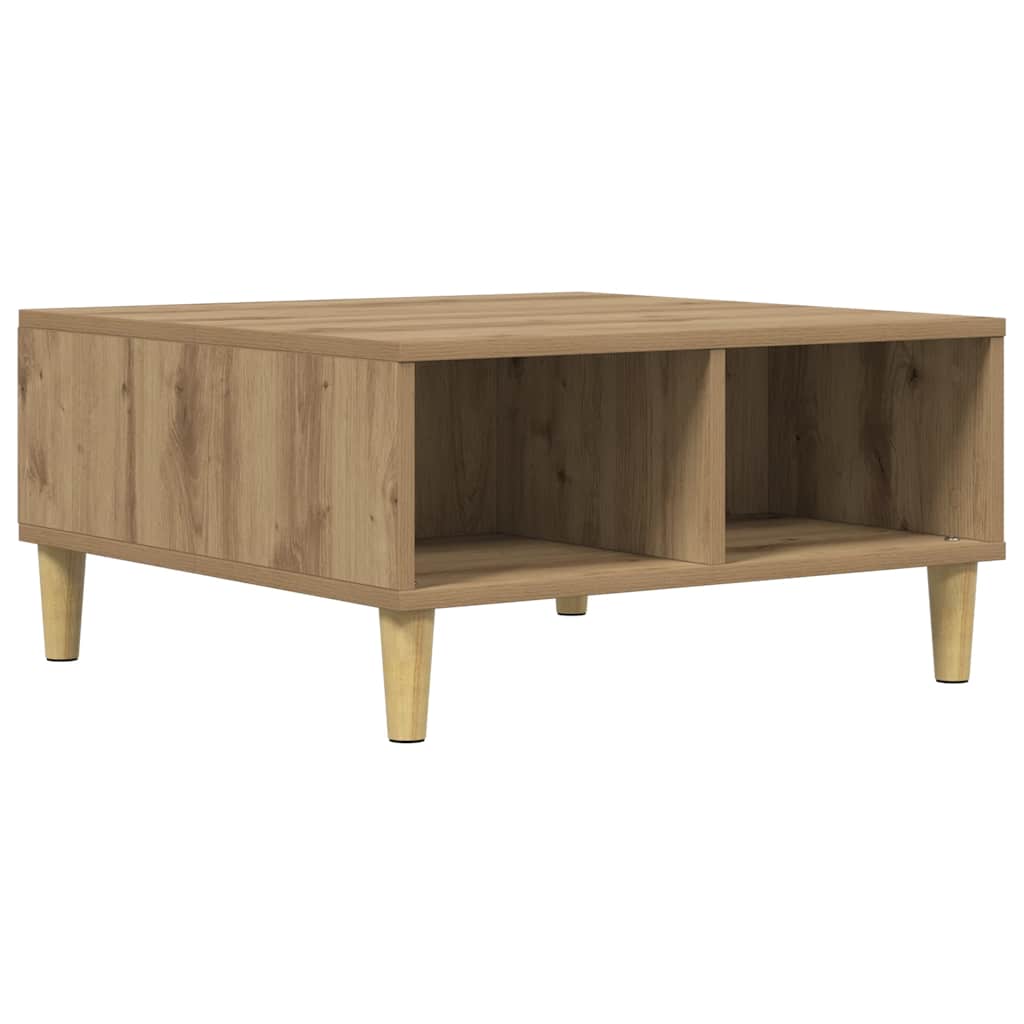 Stol za kavu Artisan hrast 60x60x30 cm izrađeno drvo