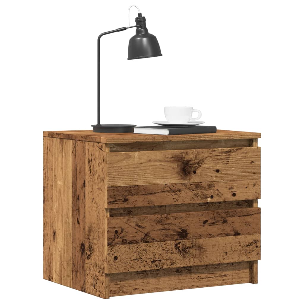 Noćni ormarići 2 kom staro drvo 50x40x43,5 cm konstruirano drvo