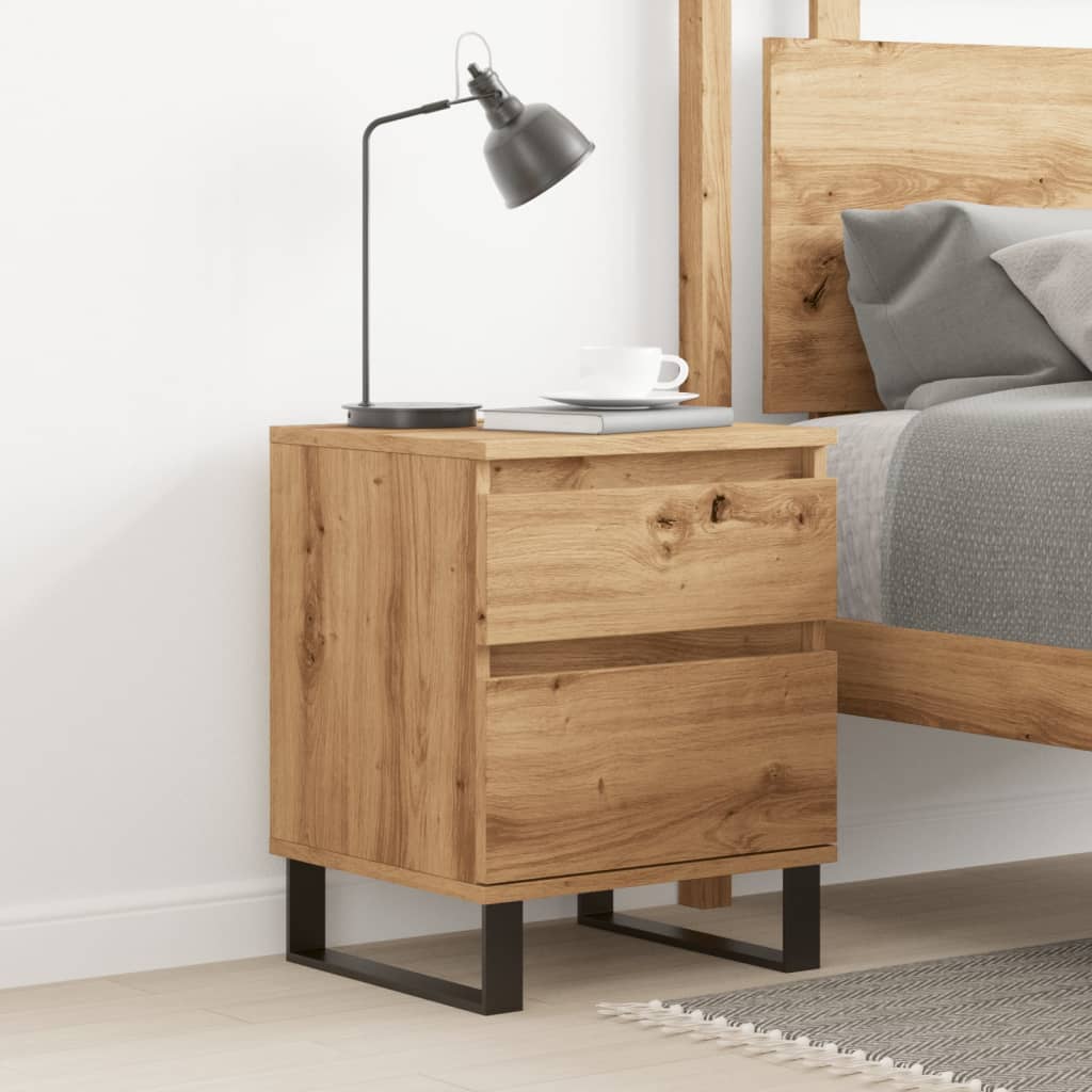 Noćni ormarić Artisan hrast 40x35x50 cm izrađeno drvo