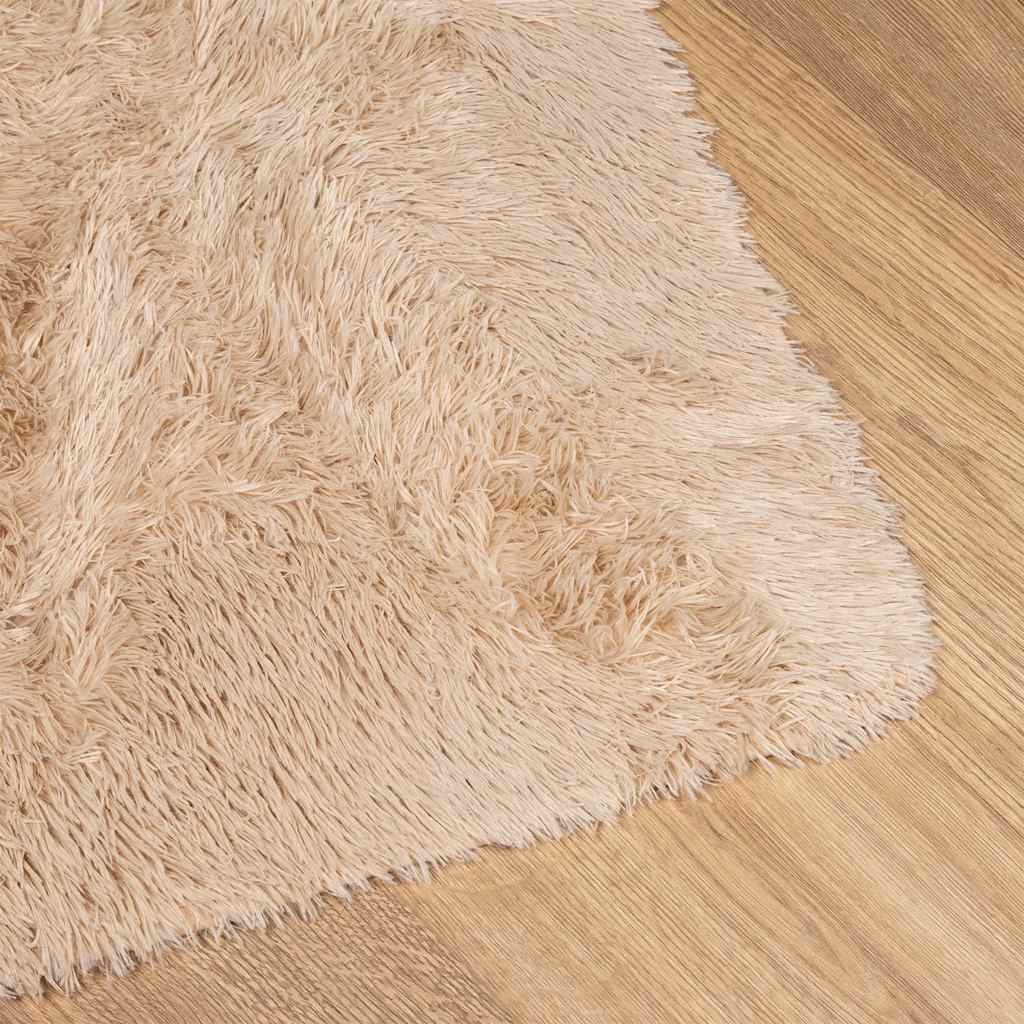 Čupavi tepih s visokim vlaknima NAVARRA bež 80x150 cm poliester