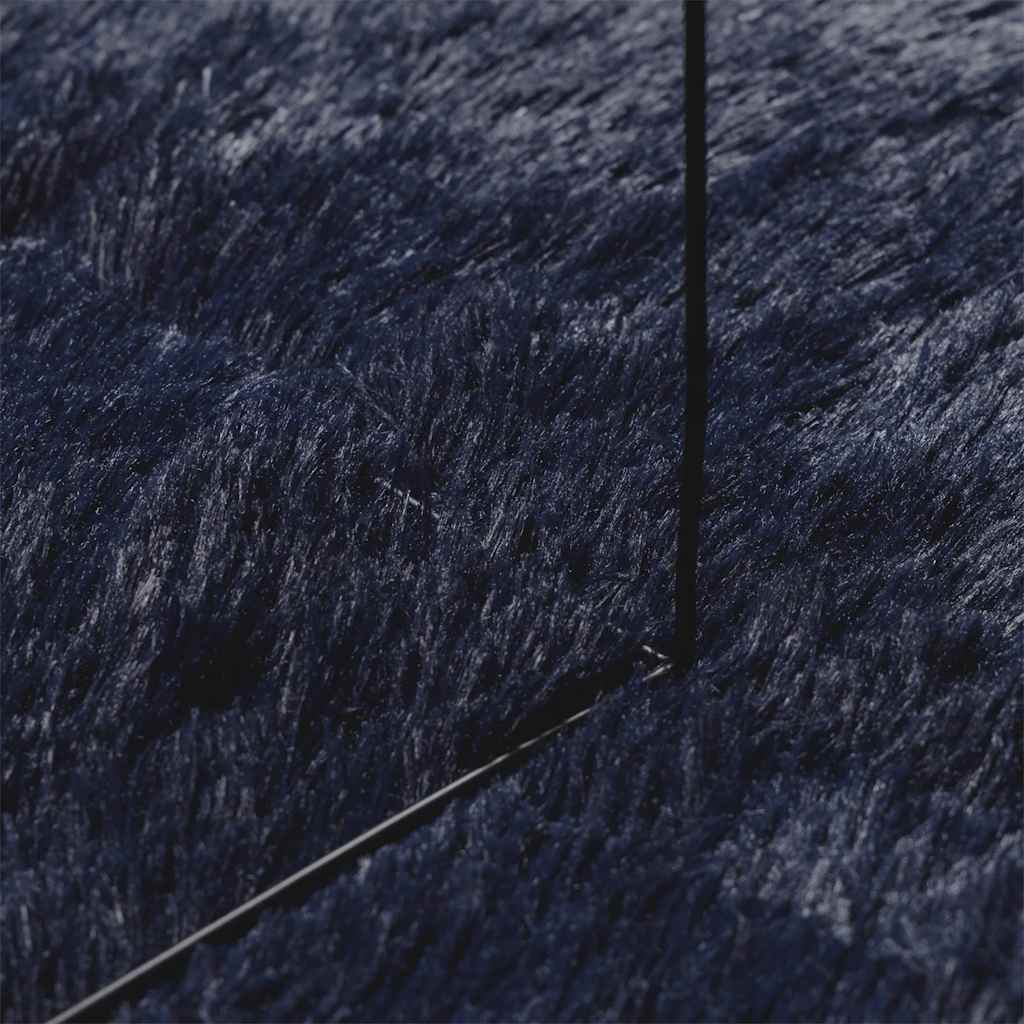 Čupavi tepih s visokim vlaknima NAVARRA tamnoplavi 80x150 cm