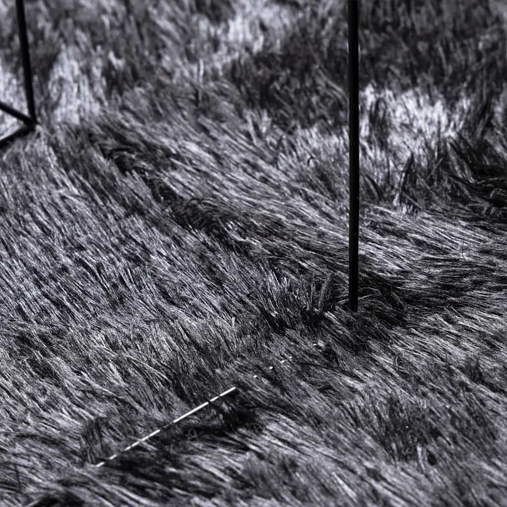 Čupavi tepih s visokim vlaknima NAVARRA tamnosiva 200x290 cm