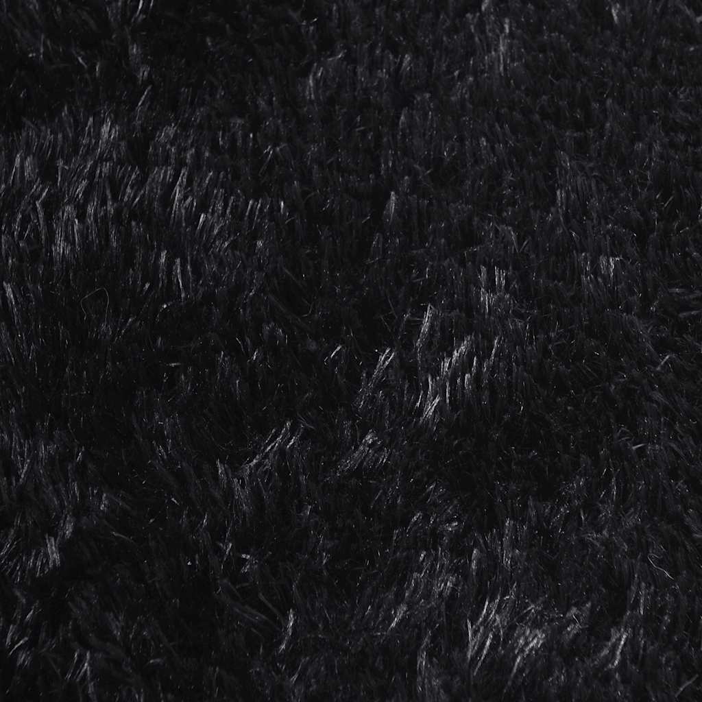 Čupavi tepih s visokim vlaknima NAVARRA crni 240x340 cm