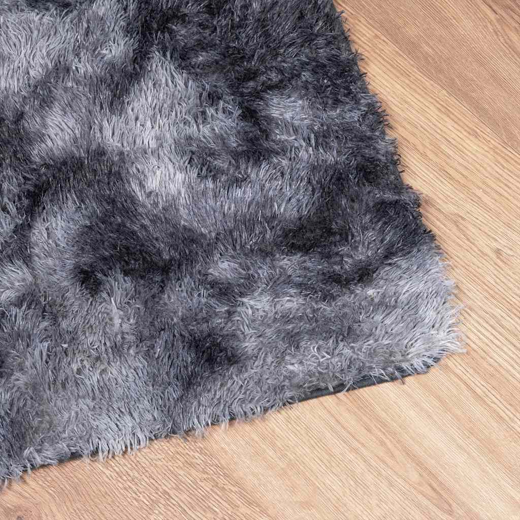Čupavi tepih s visokim vlaknima NAVARRA tamnosiva 120x120 cm