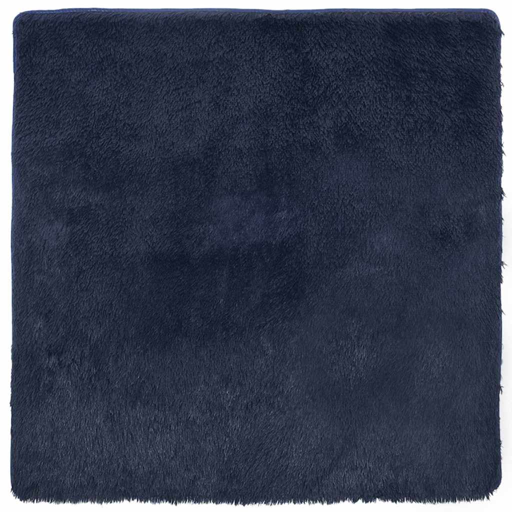 Čupavi tepih s visokim vlaknima NAVARRA tamnoplavi 160x160 cm