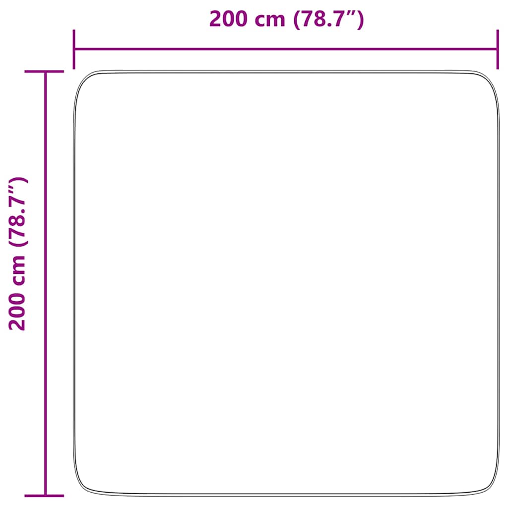 Čupavi tepih s visokim vlaknima NAVARRA krem 200x200 cm