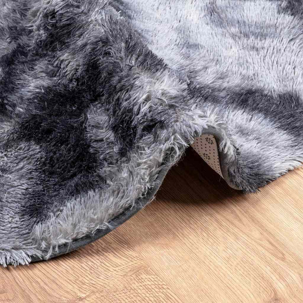 Čupavi tepih s visokim vlaknima NAVARRA tamnosiva 100x100 cm