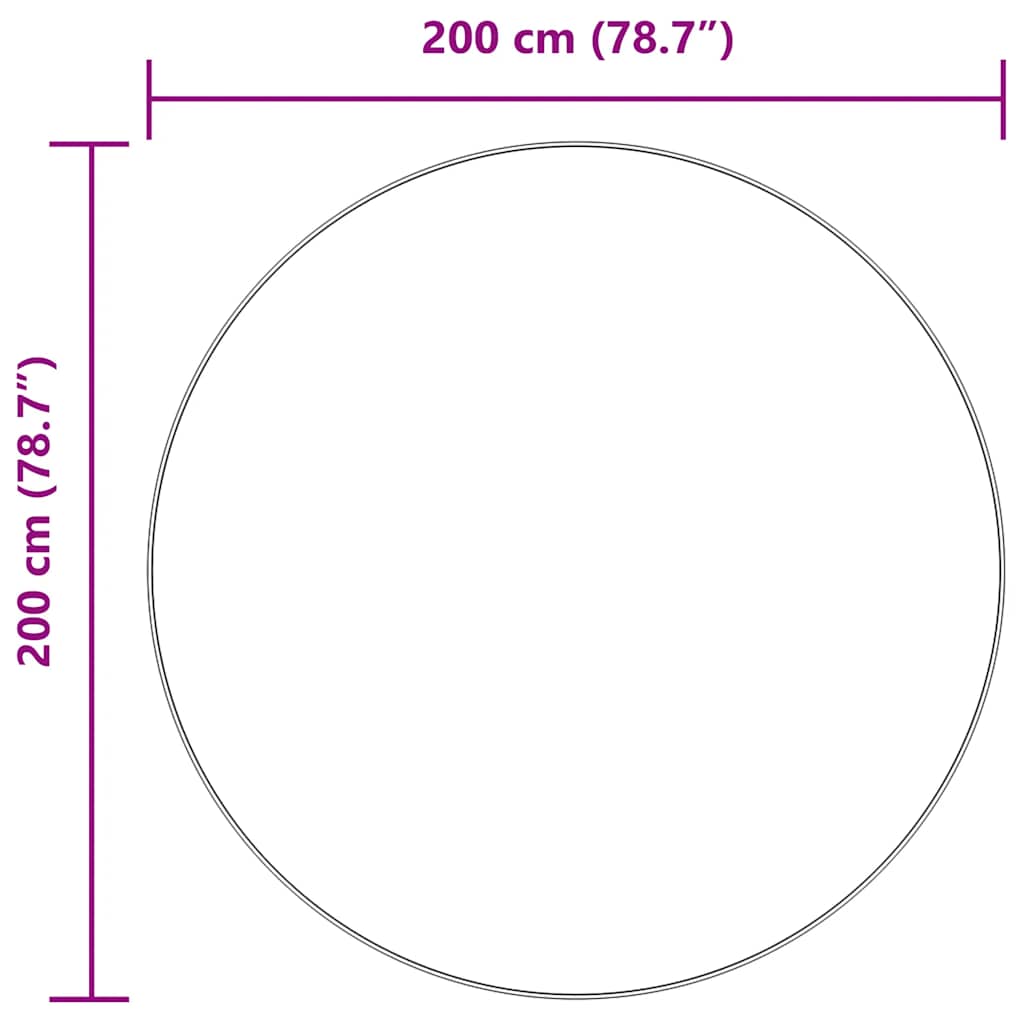 Čupavi tepih s visokim vlaknima NAVARRA 200x200 cm poliester
