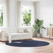 Čupavi tepih s visokim vlaknima NAVARRA tamnoplavi 240x240 cm