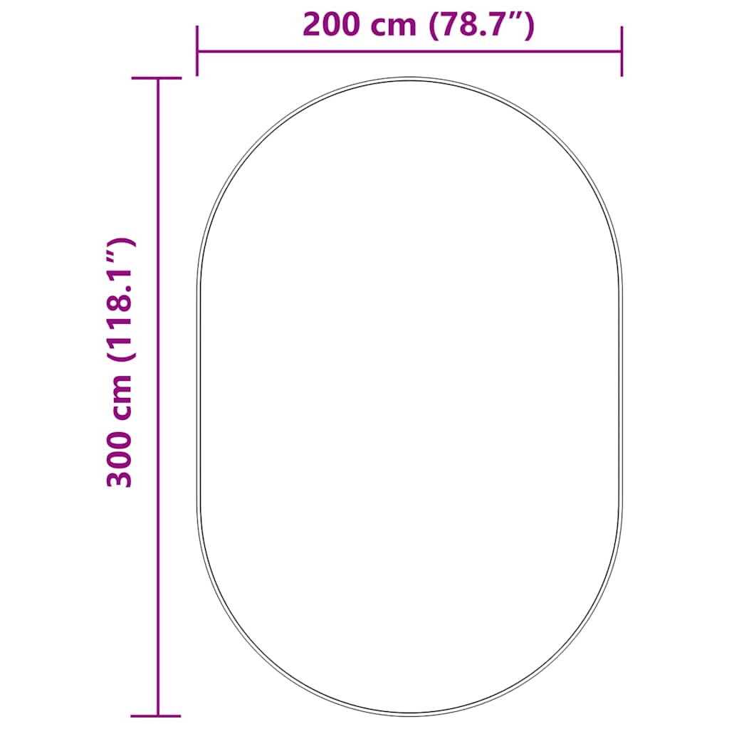 Čupavi tepih s visokim vlaknima NAVARRA tamnoplavi 300x200 cm