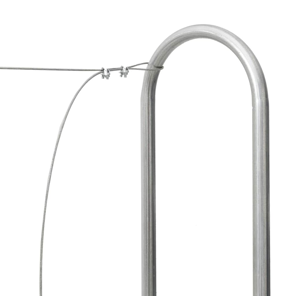 Stalak za drva za ogrjev 150x25x150 cm Pocinčani čelik