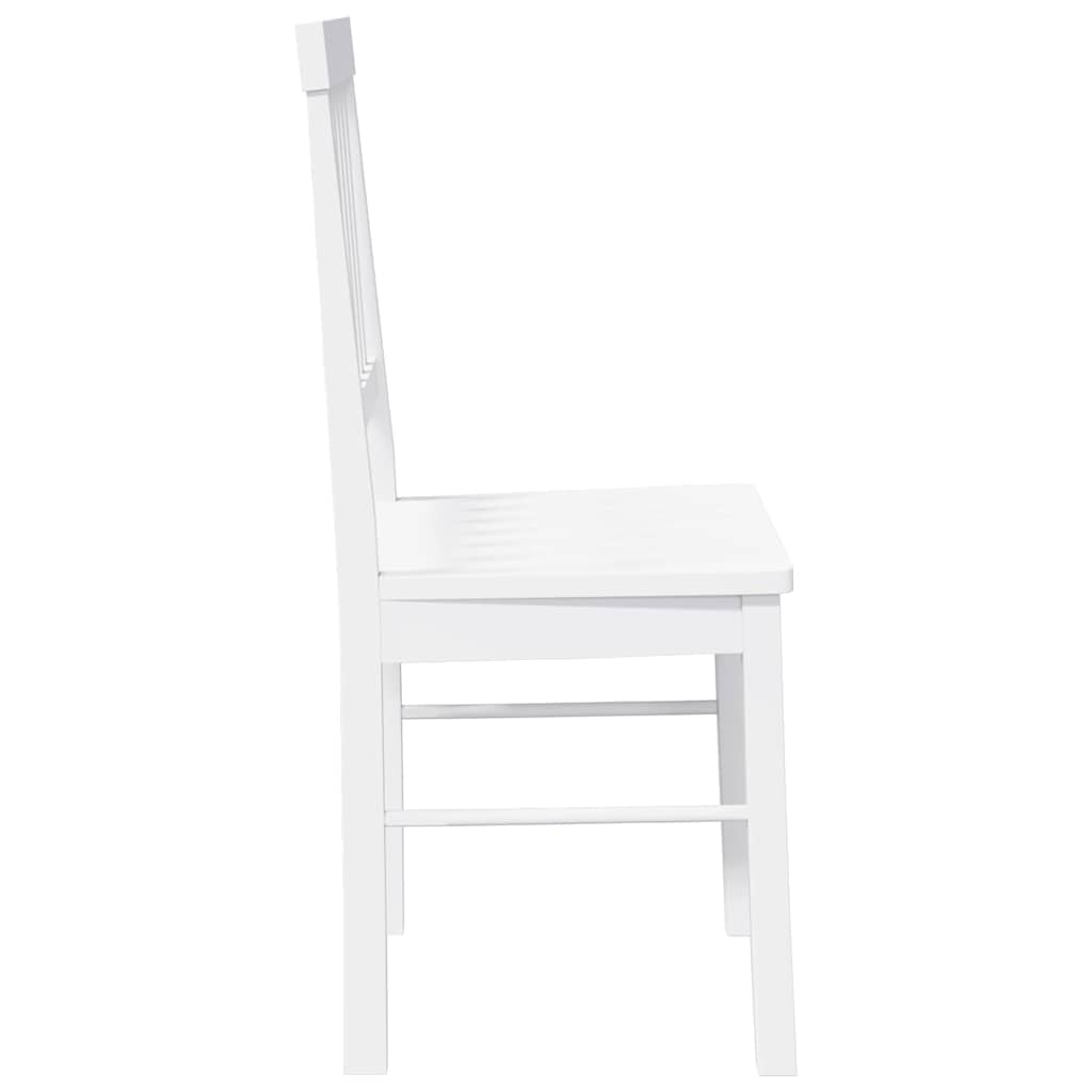 Blagovaonske stolice 2 kom. Bijela guma od punog drva