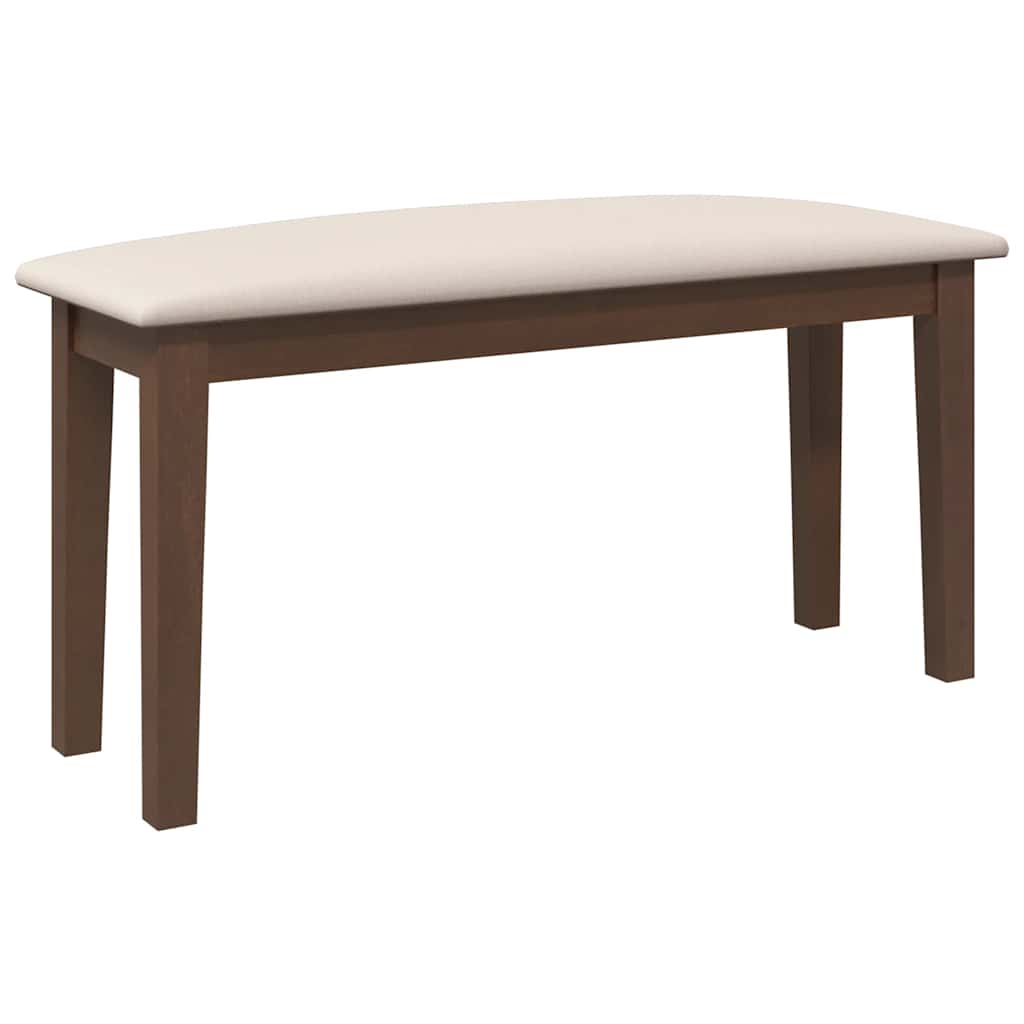Klupa 90 cm smeđa puna drvena guma