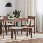 Klupa 90 cm smeđa puna drvena guma