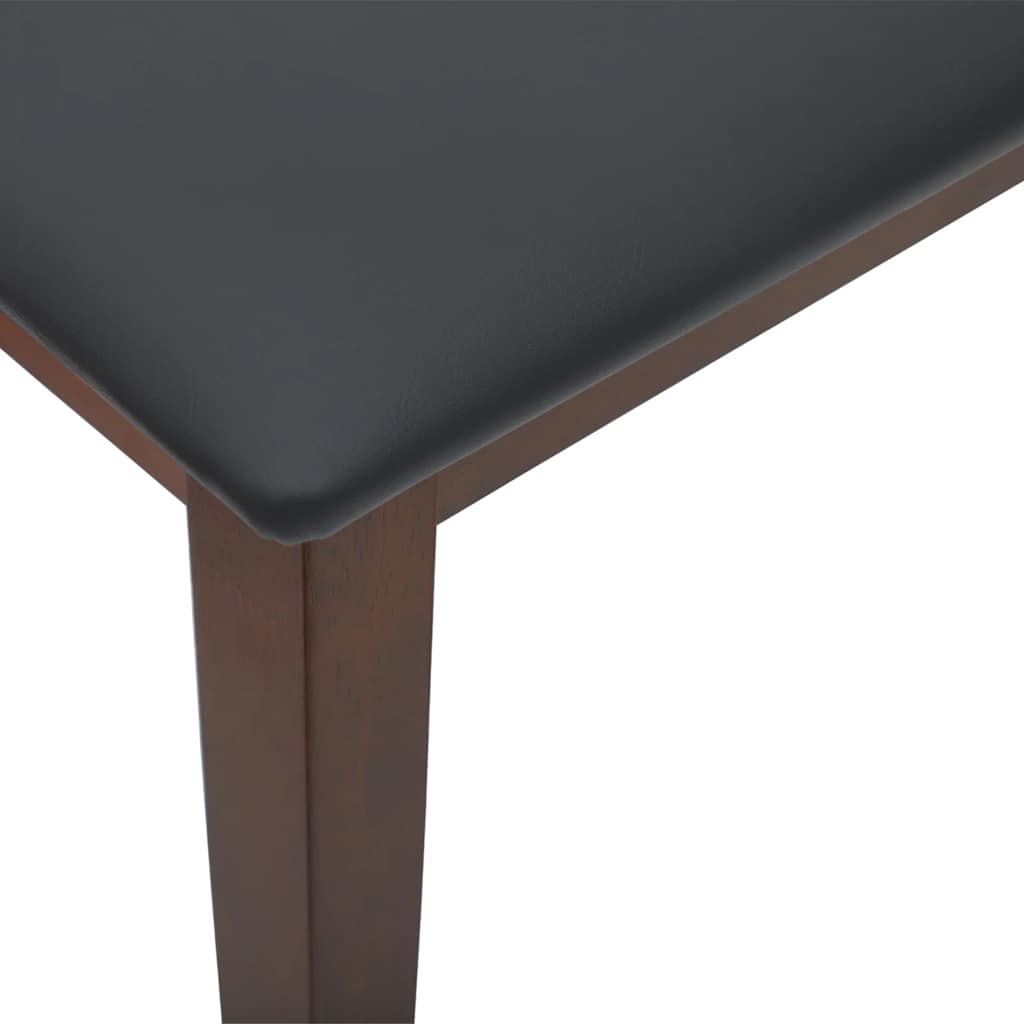 Klupa 90 cm smeđa puna drvena guma