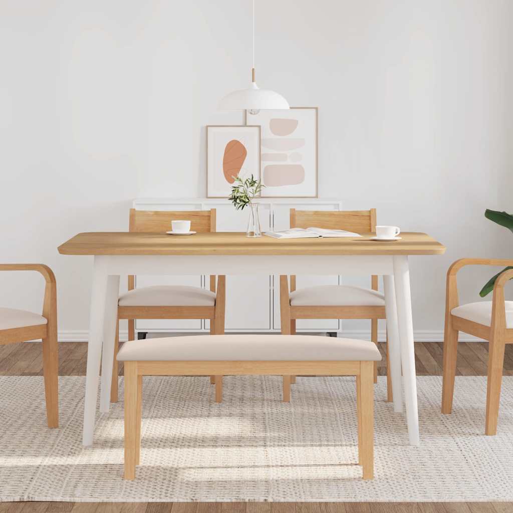 Klupa 90 cm puna drvena guma