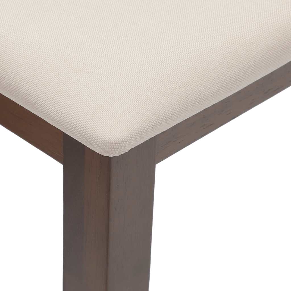 Klupa 110 cm smeđa guma od punog drveta