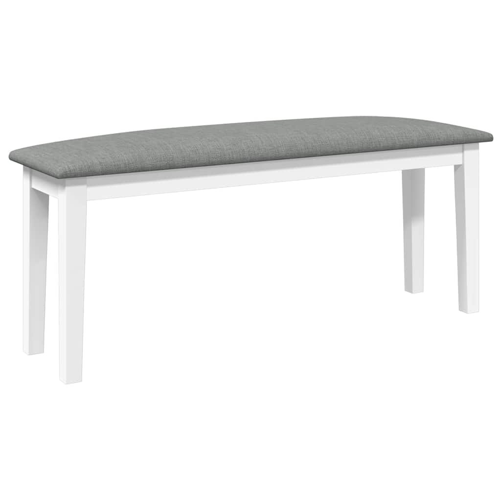 Klupa 110 cm bijela puna drvena guma