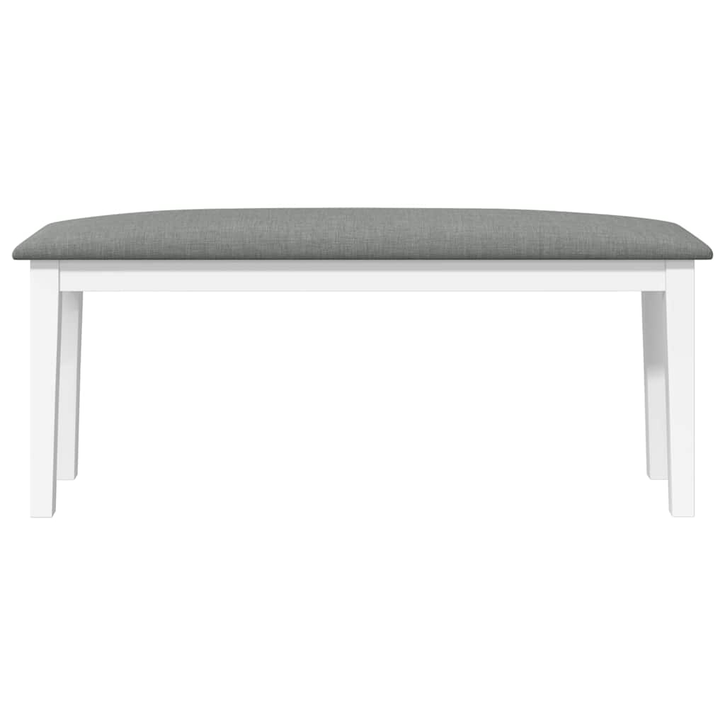 Klupa 110 cm bijela puna drvena guma