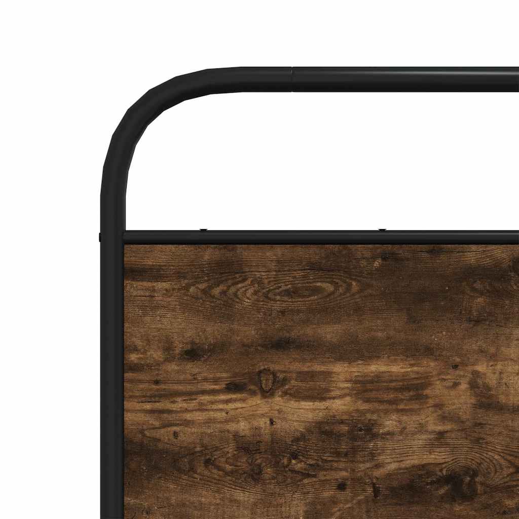 Okvir kreveta bez madraca dimljena boja hrasta 135x190cm drveni
