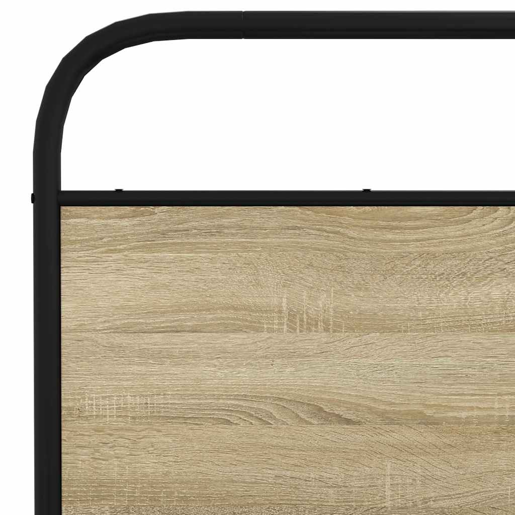 Okvir kreveta bez madraca boja hrasta sonome 150x200 cm drveni