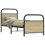 Okvir kreveta bez madraca boja hrasta sonome 80 x 200 cm drveni