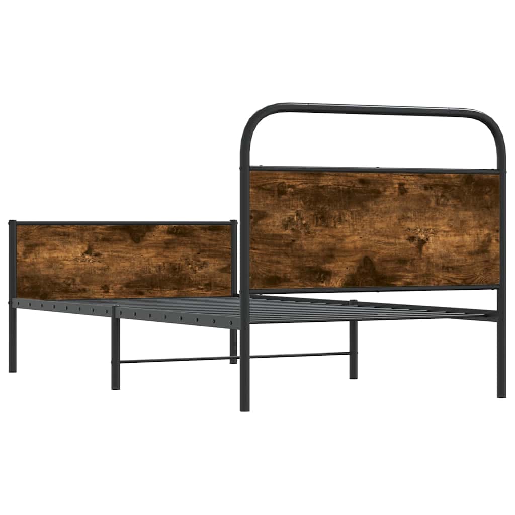 Okvir kreveta bez madraca boja hrasta sonome 90 x 200 cm drveni