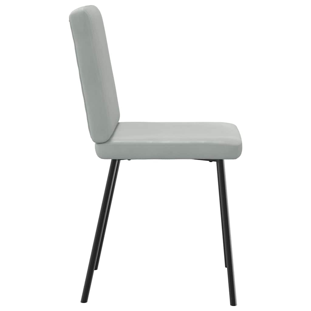 Blagovaonske stolice 4 kom svjetlosive baršunaste
