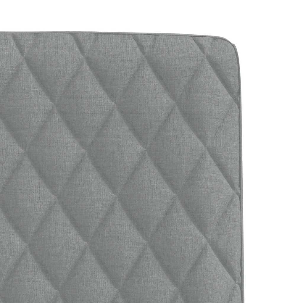 Blagovaonske stolice od tkanine 6 kom svjetlosive