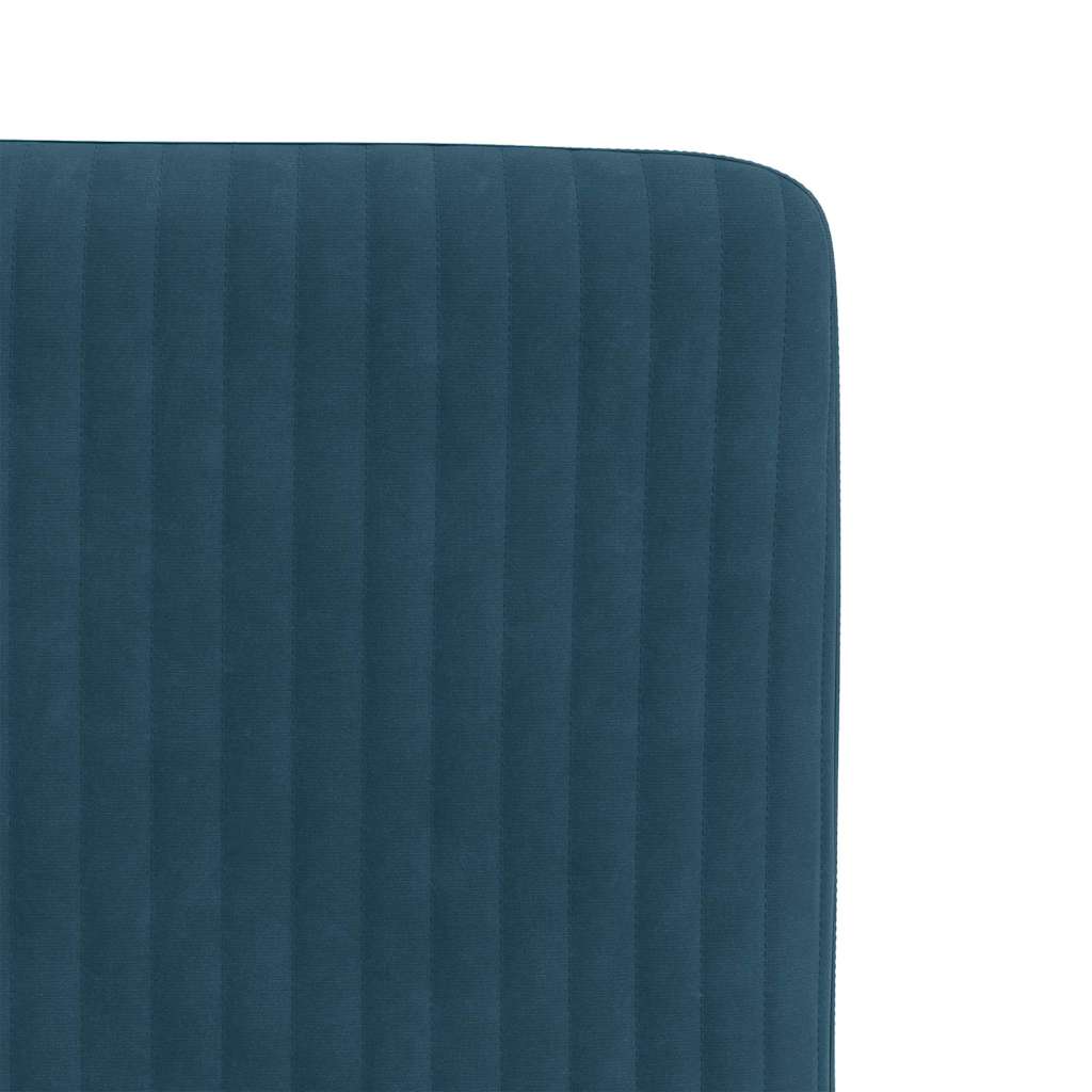Blagovaonske stolice 6 kom plave baršunaste
