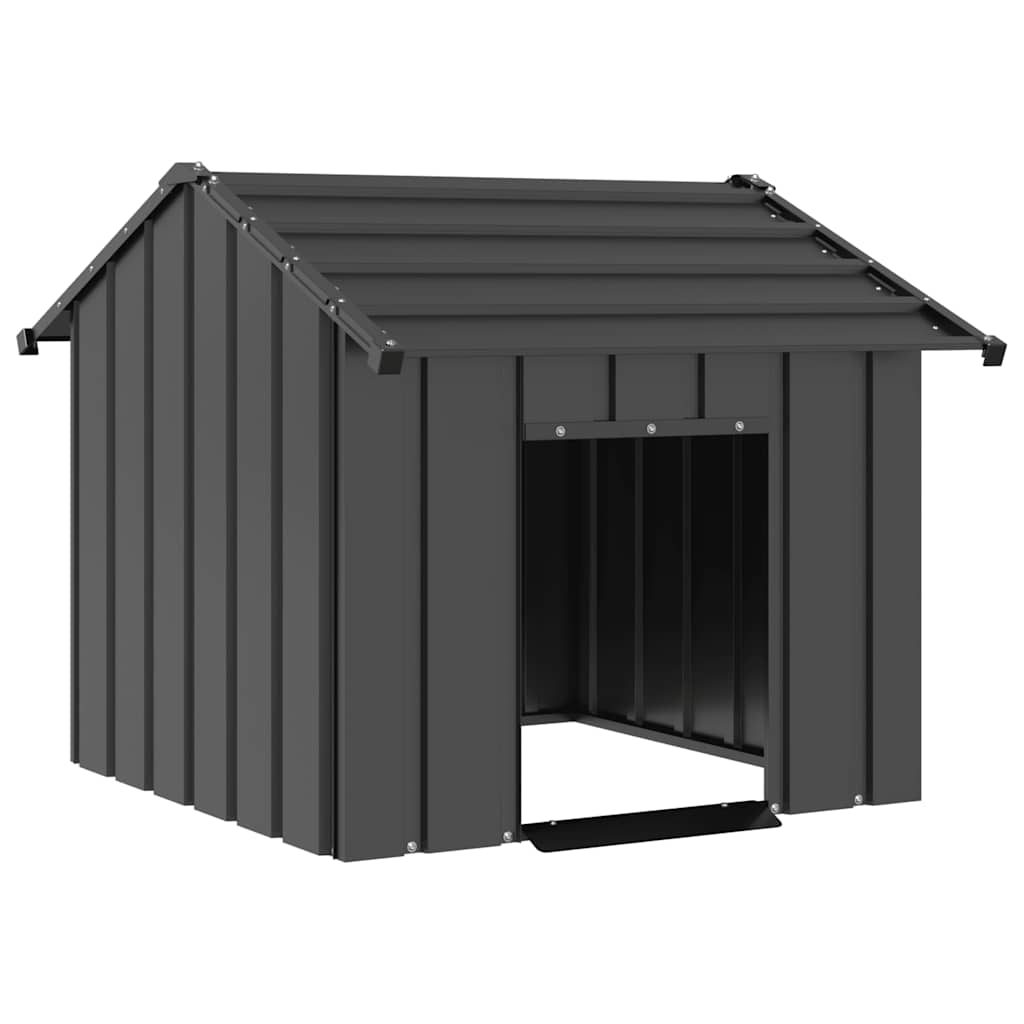 Kućica za pse s krovom 85x107x81 cm pocinčani čelik