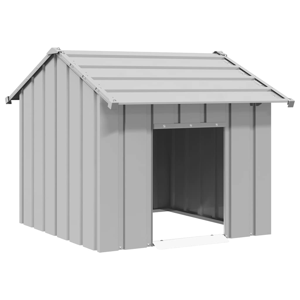 Kućica za pse s krovom 85x107x81 cm pocinčani čelik