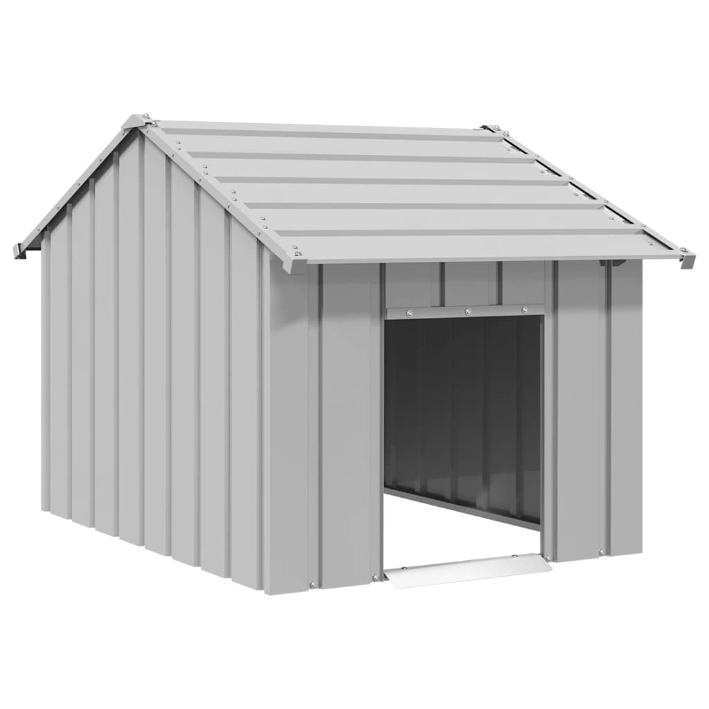 Kućica za pse s krovom 83x130x85 cm pocinčani čelik
