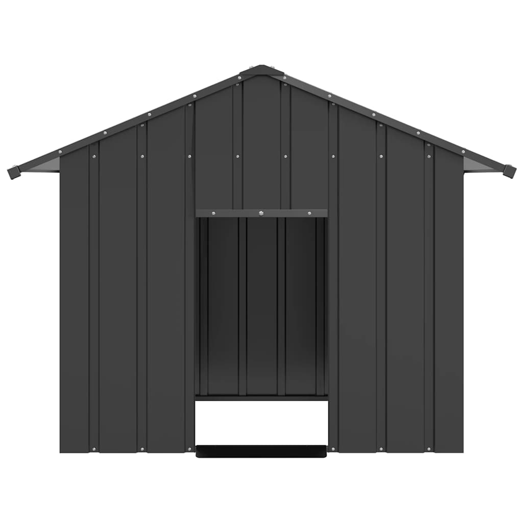 Kućica za pse s krovom 131x101x102 cm pocinčani čelik