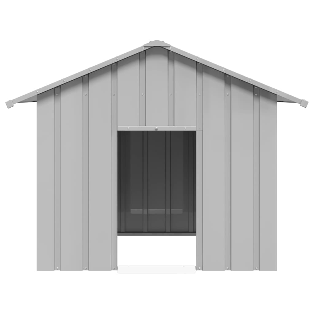 Kućica za pse s krovom 131x101x102 cm pocinčani čelik