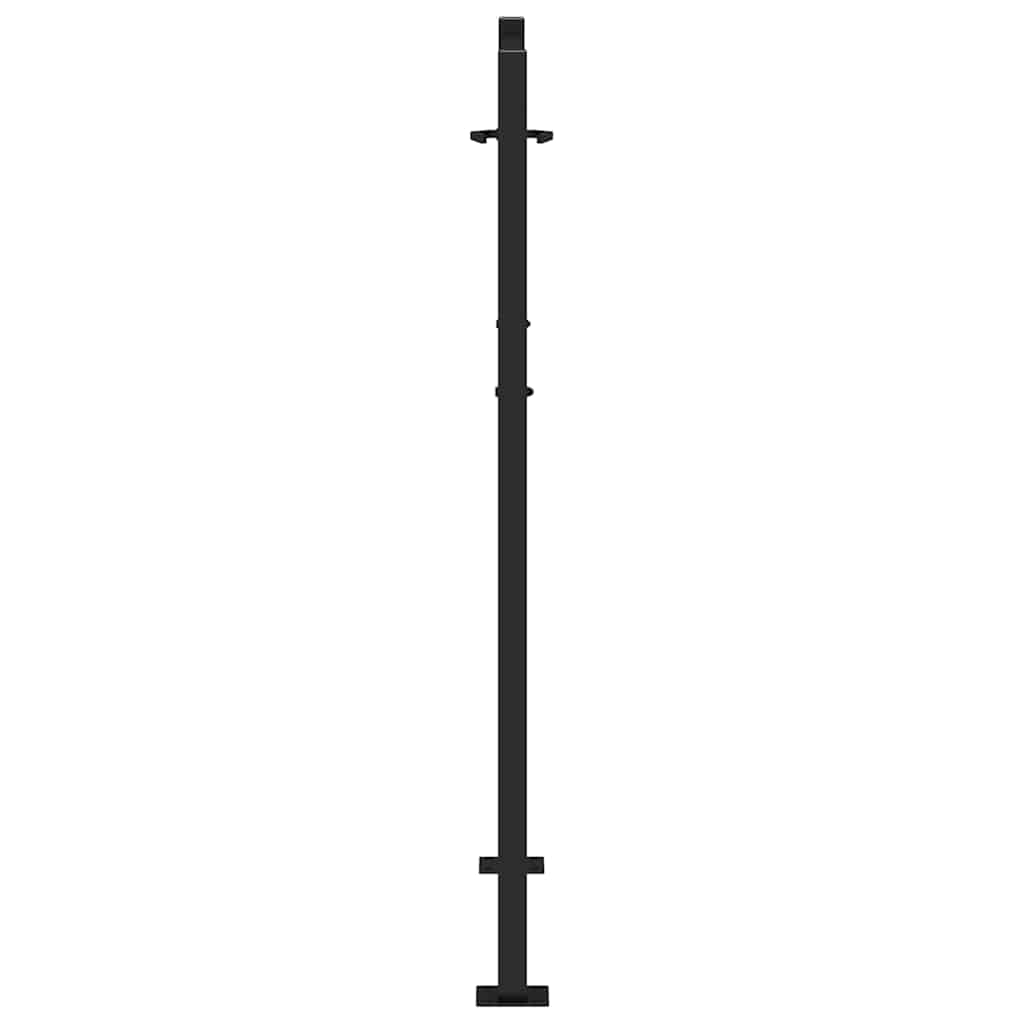 Vrtna vrata crna 100x125 cm čelična svjetlosna dizajna