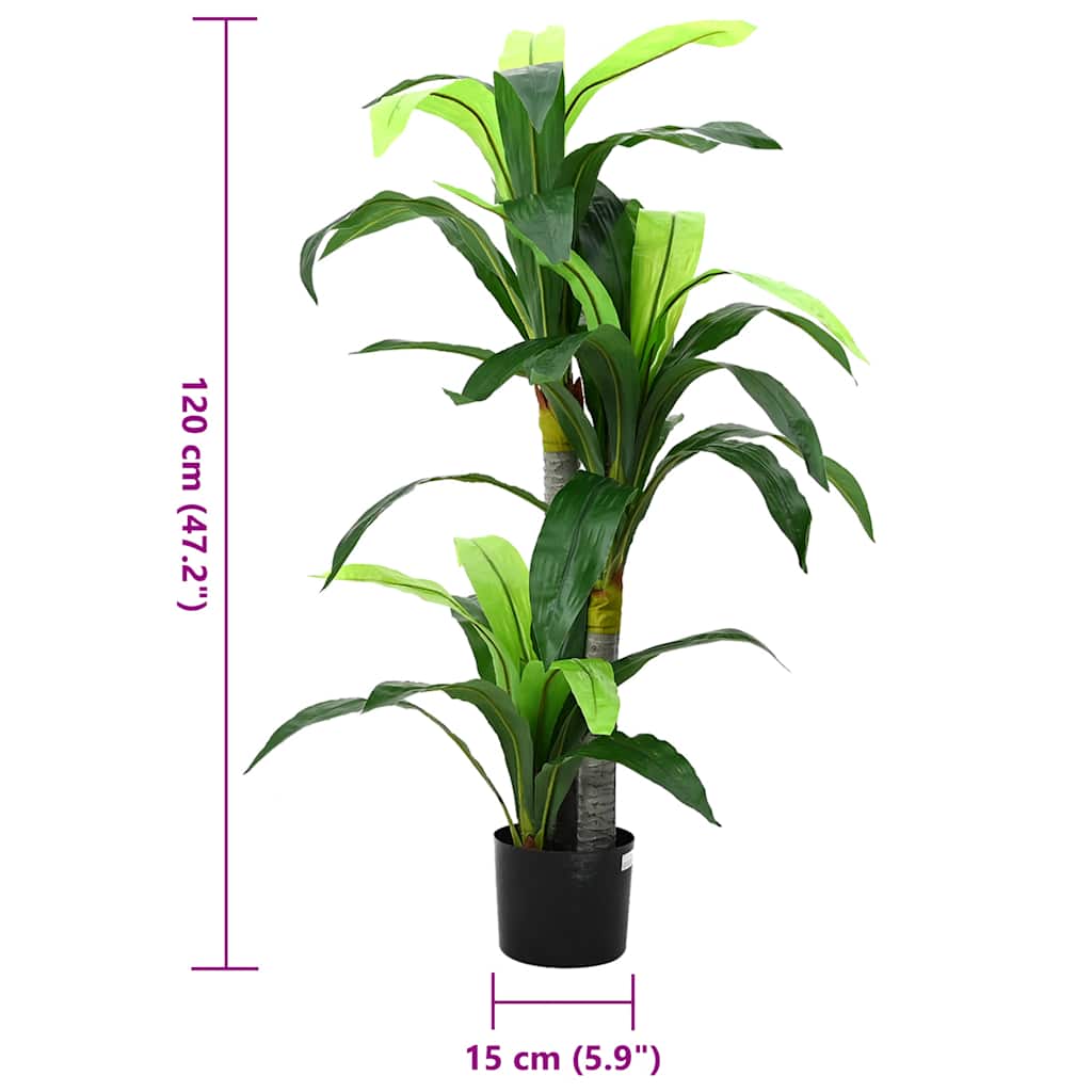 Umjetno stablo Dracaena 36 listova 120 cm zeleno