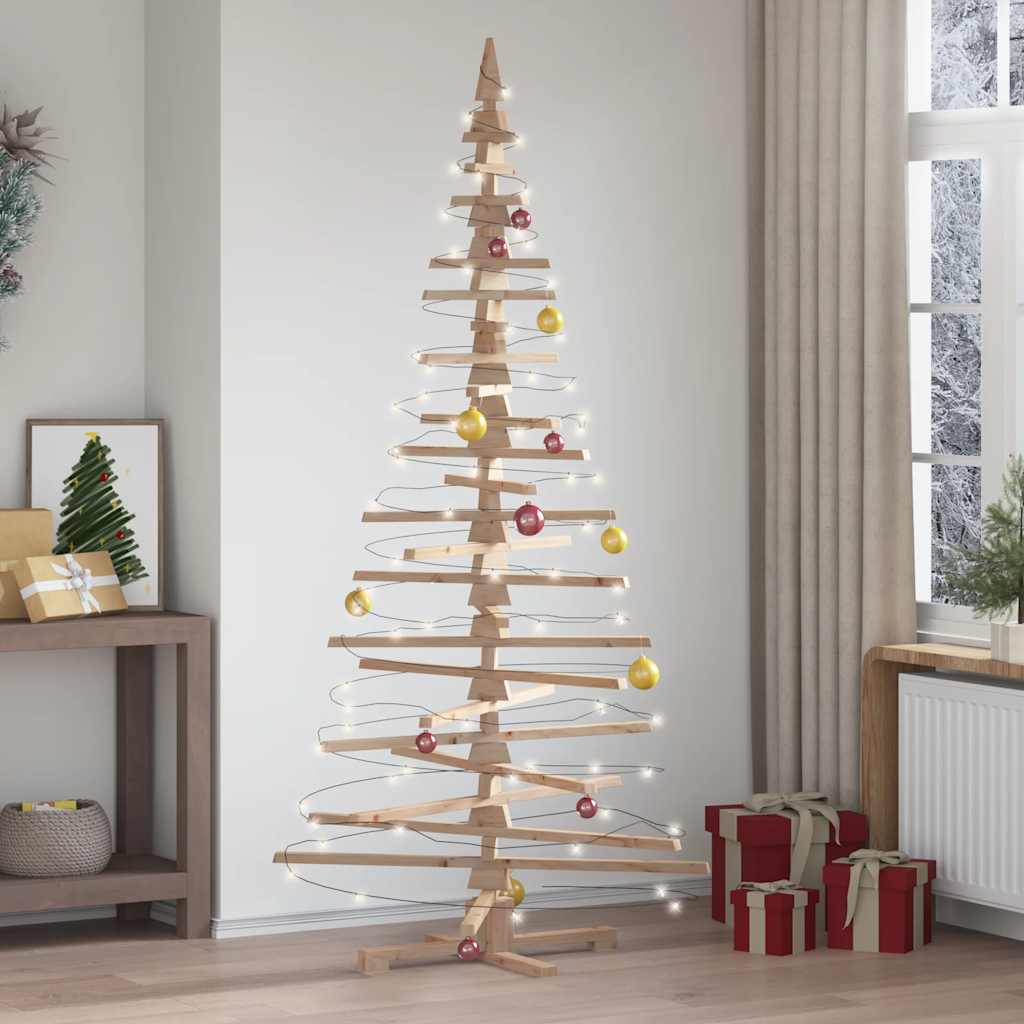 Drveno božićno drvce za dekoraciju 210 cm Čvrsto drvo bor