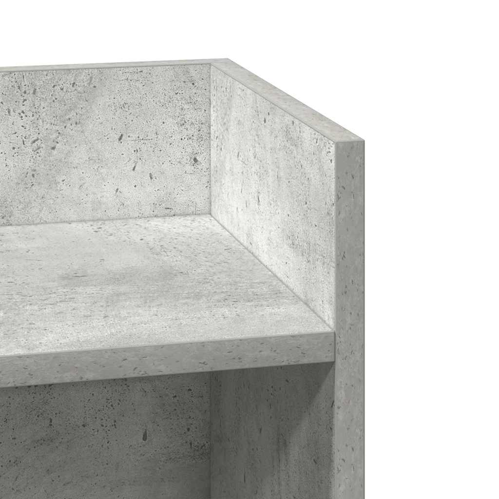 Pomoćni stolići 2 kom s policom siva boja betona 25,5x27x60 cm