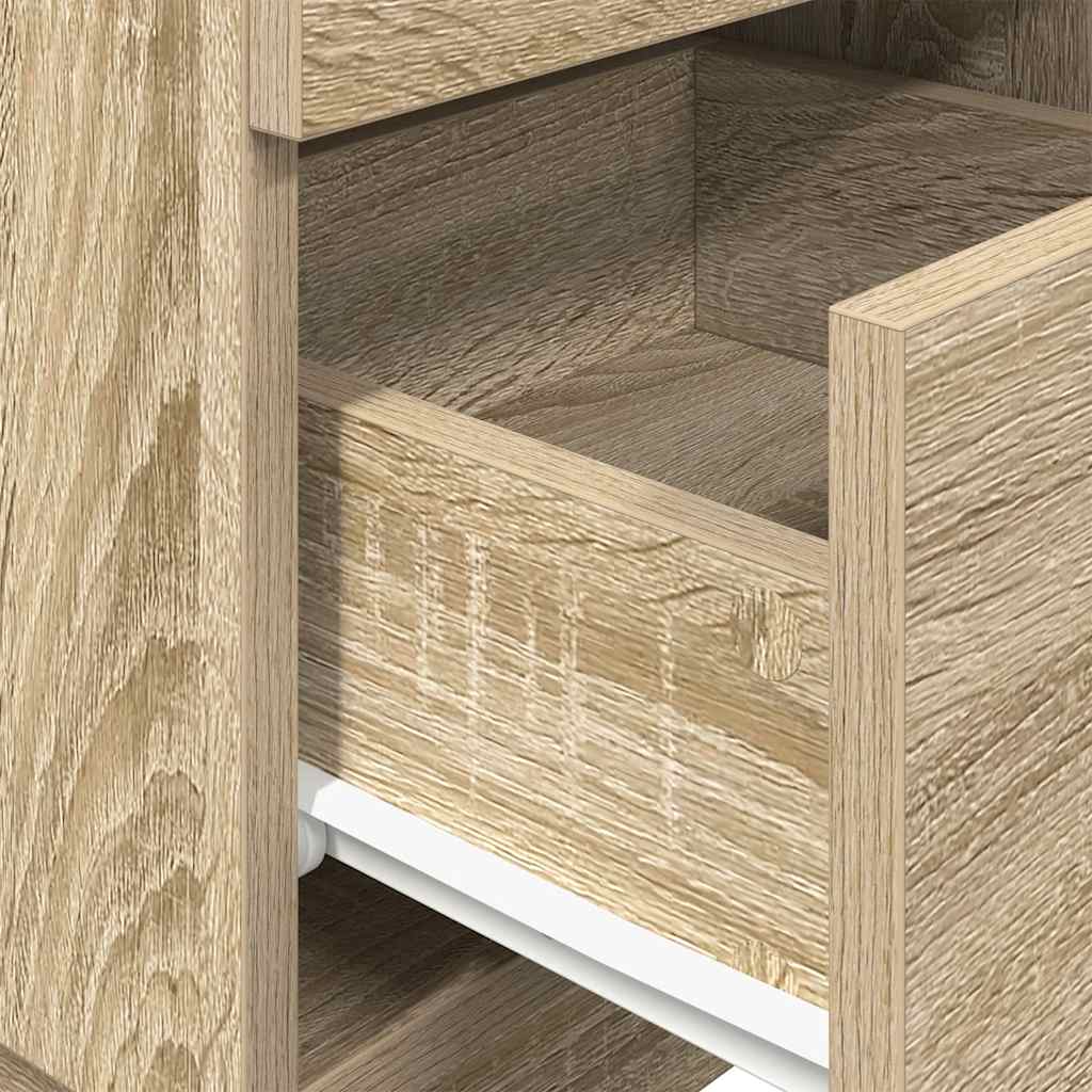 Noćni ormarići 2 kom s 2 ladice sonoma hrast 36x36x68 cm