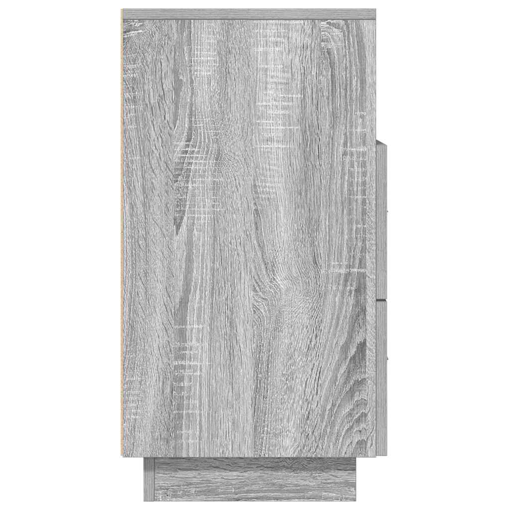 Noćni ormarići 2 kom s 2 ladice siva sonoma 36x36x68 cm
