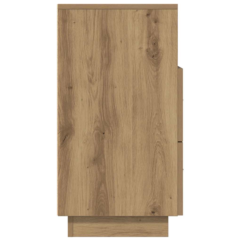 Noćni ormarići 2 kom s 2 ladice artisan hrast 36x36x68 cm