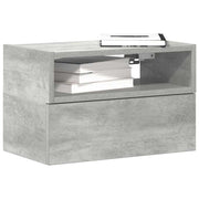 Zidni noćni ormarići 2 kom beton siva 45x26x28,5 cm