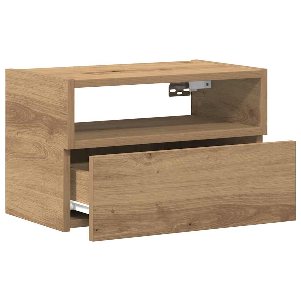 Zidni noćni ormarići 2 kom artisan hrast 45x26x28,5 cm