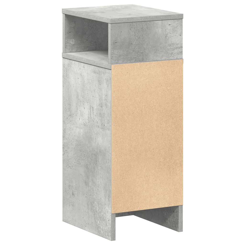Noćni ormarić s ladicom beton siva 25x31x66 cm