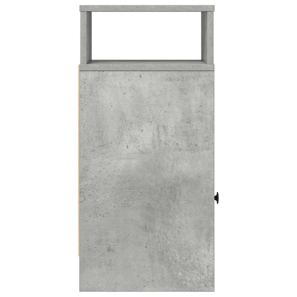 Noćni ormarići 2 kom s ladicom beton siva 25x31x66 cm