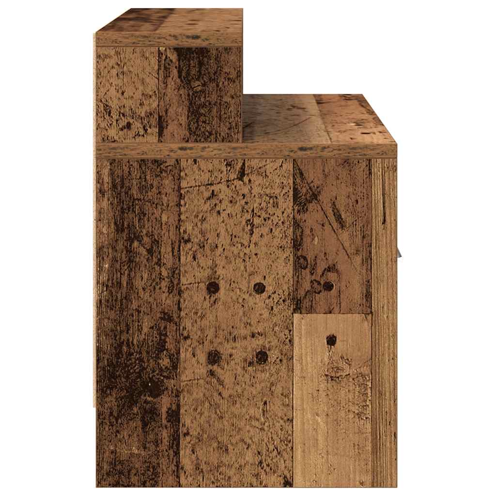 Noćni ormarići s ladicom 2 kom staro drvo 51x31x47 cm